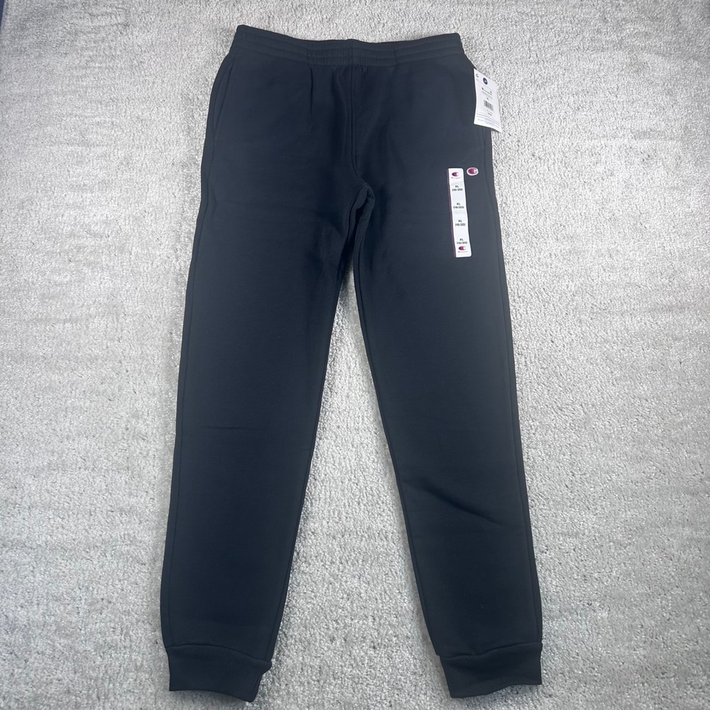 Champion Boys Signature Fleece Jogger Pants Black XL 18/20 C935KB7001-BLK-XL NEW